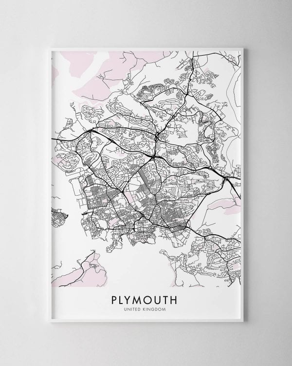 Plymouth Map Print