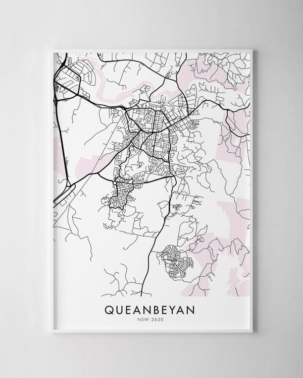 Queanbeyan Map Print