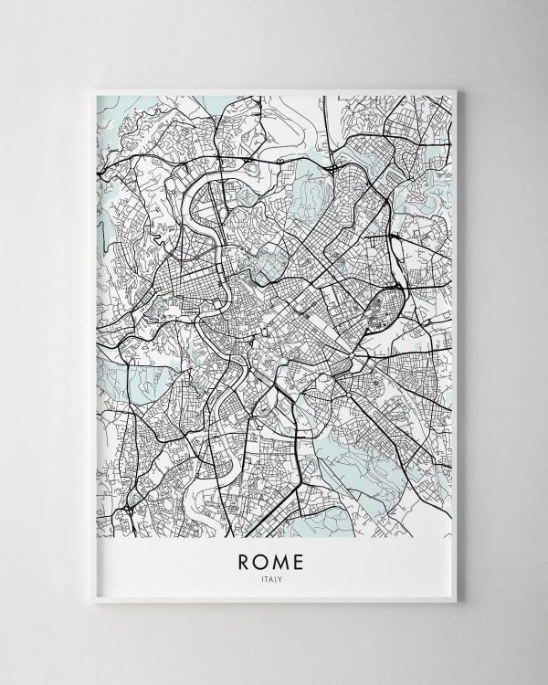 Rome Map Print