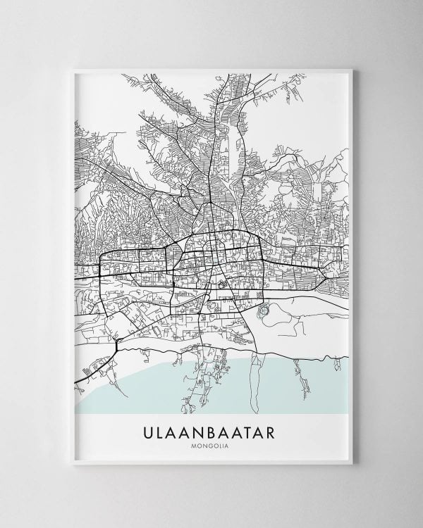 Ulaanbaatar Map Print