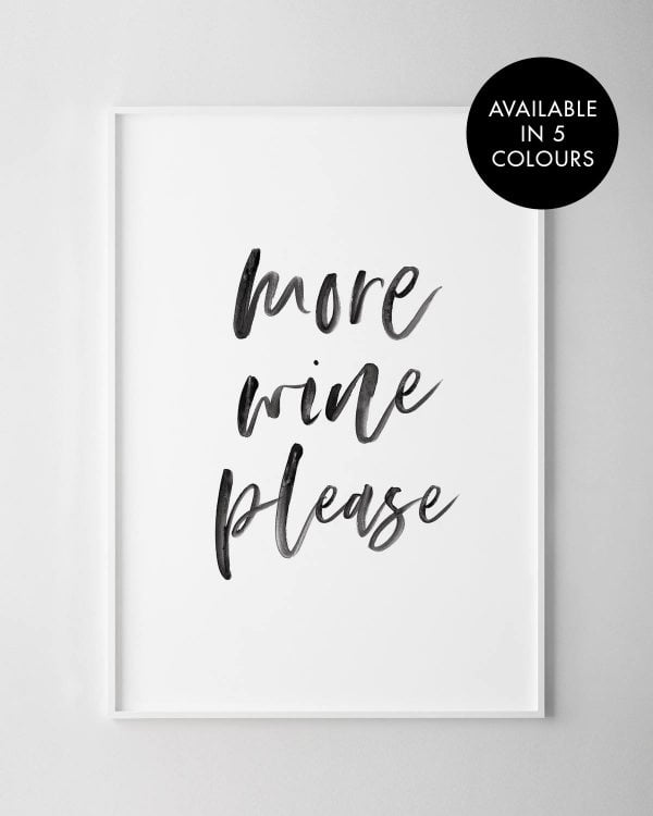 More Wine Please Print