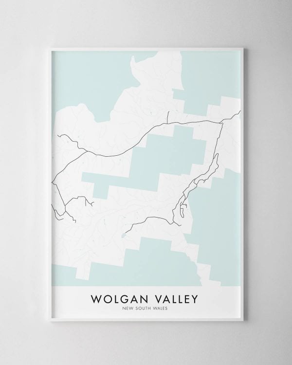 Wolgan Valley NSW Map Print