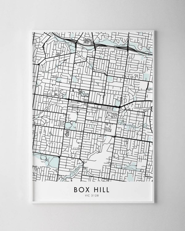 Melbourne – Box Hill Map Print