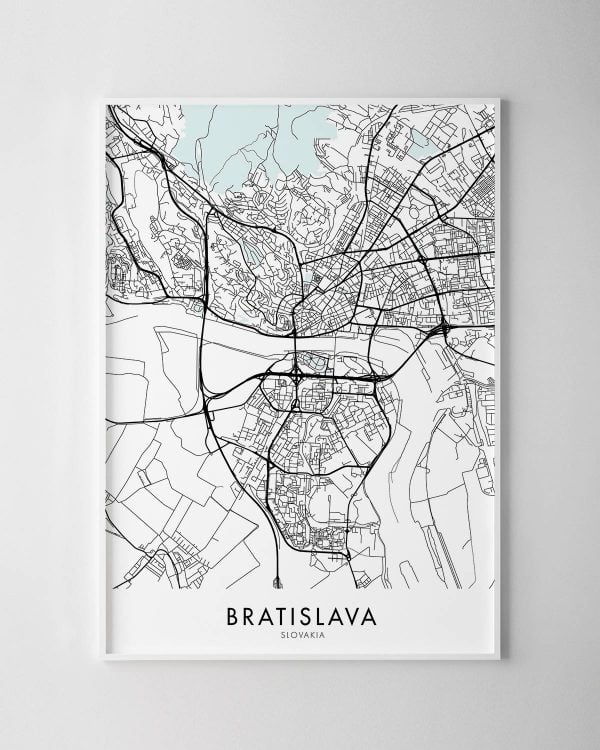 Bratislava Map Print