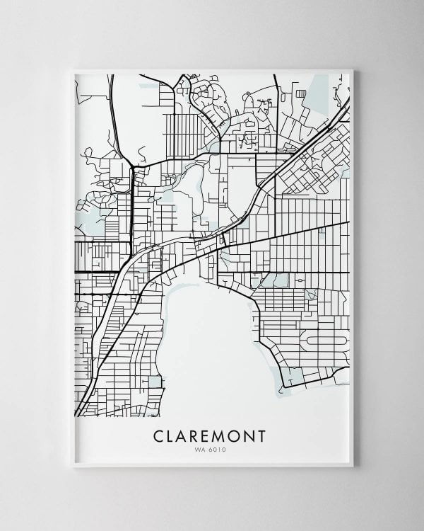 Perth – Claremont Map Print