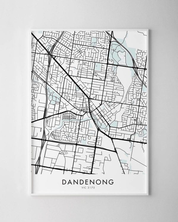 Melbourne – Dandenong Map Print
