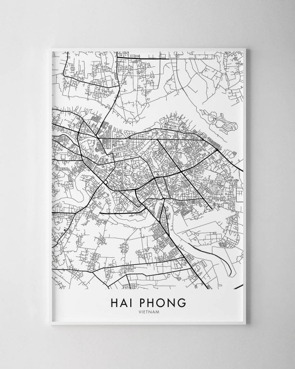 Hai Phong Map Print