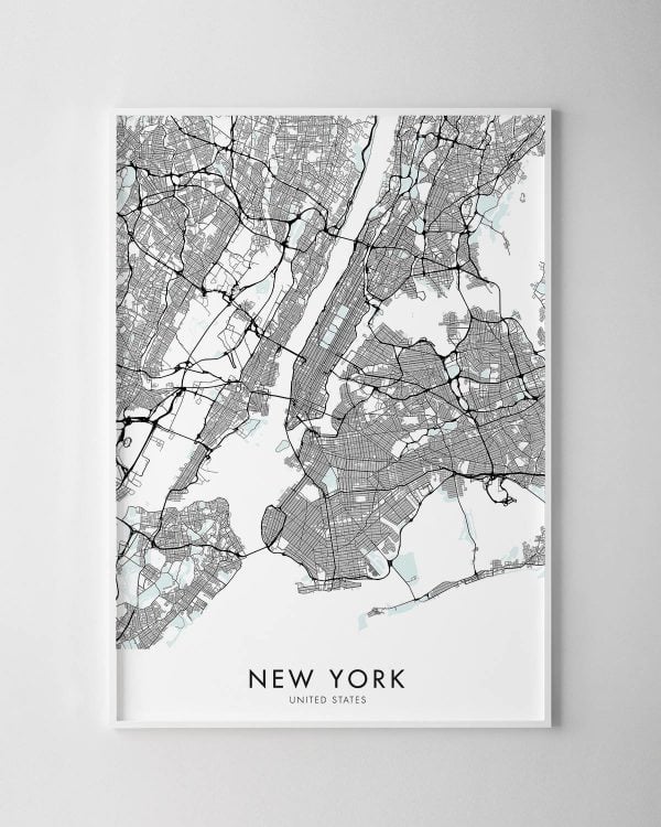 New York Map Print