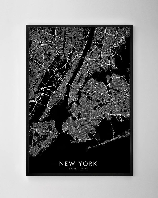 New York Map Print