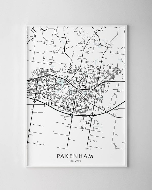 Melbourne – Pakenham Map Print