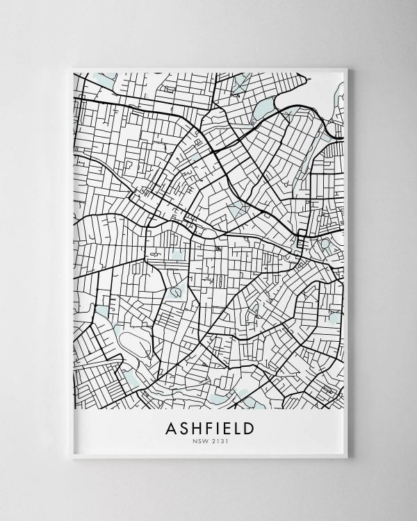 Sydney – Ashfield Map Print