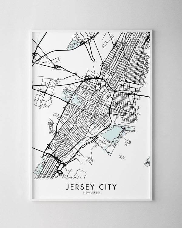 Jersey City Map Print