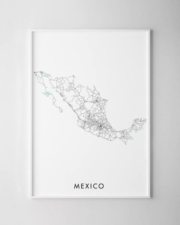 Mexico Map Print