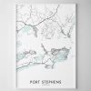 Port Stephens NSW Map Print