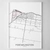 Portarlington Map Print
