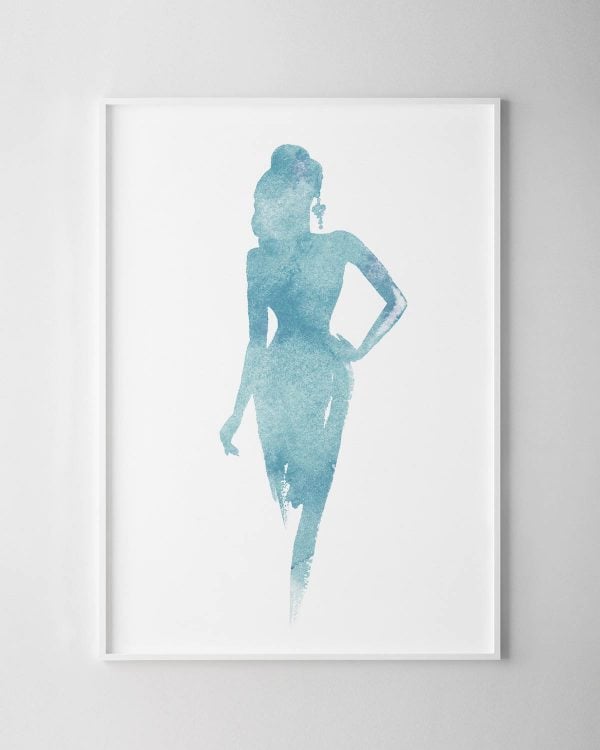 Woman Print – Blue