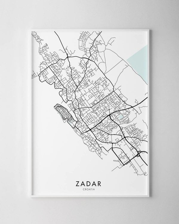 Zadar Map Print