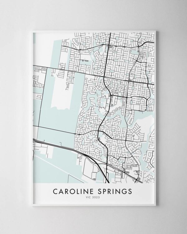 Melbourne – Caroline Springs Map Print