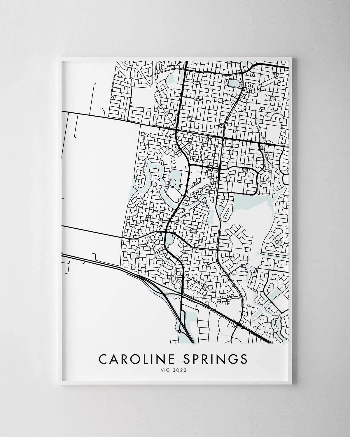 Melbourne Caroline Springs Map Print Chelsea Chelsea