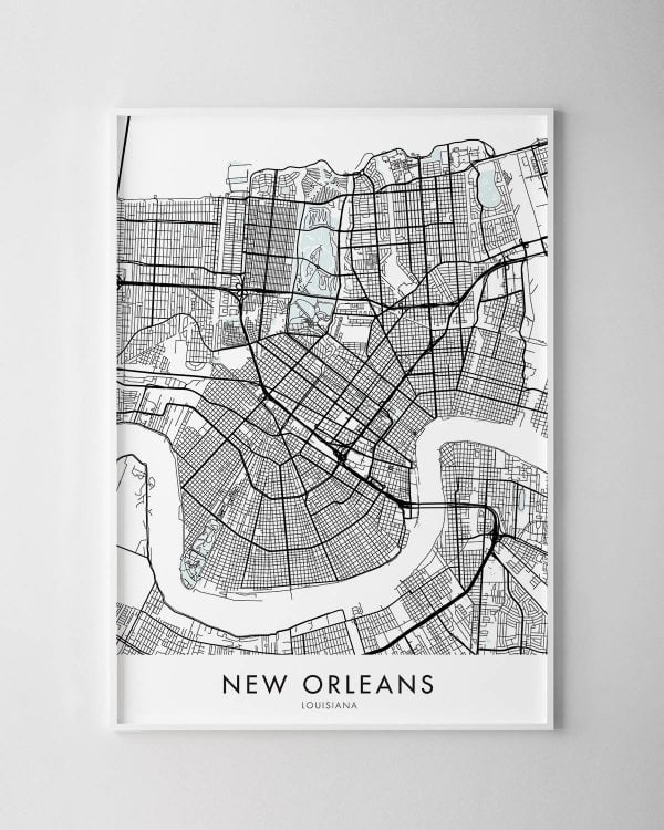 New Orleans Map Print
