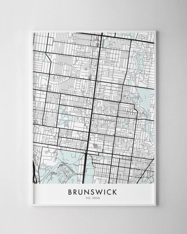 Melbourne – Brunswick Map Print