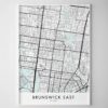 Melbourne – Brunswick East Map Print