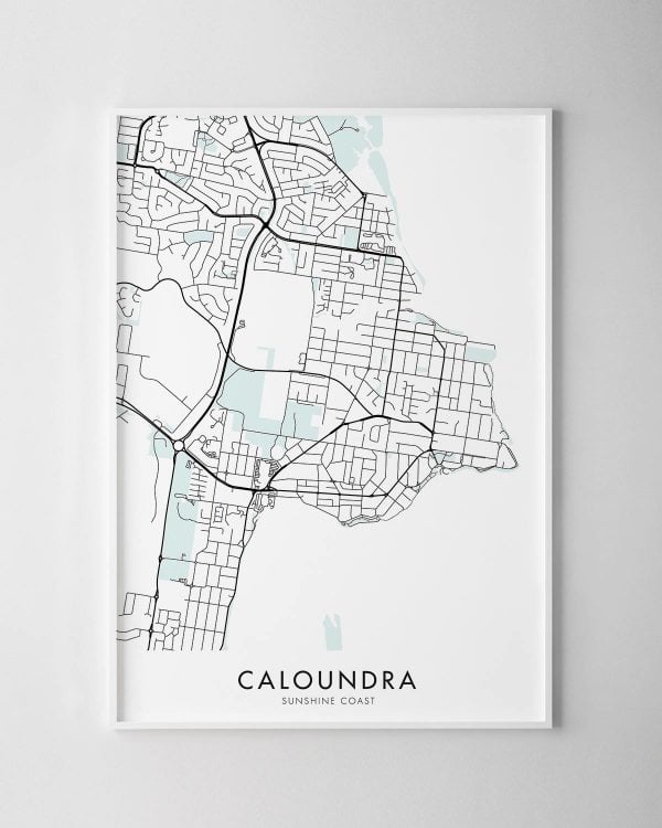 Caloundra QLD Map Print