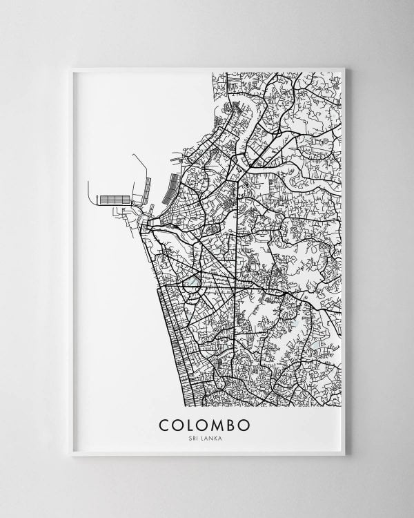 Colombo Map Print