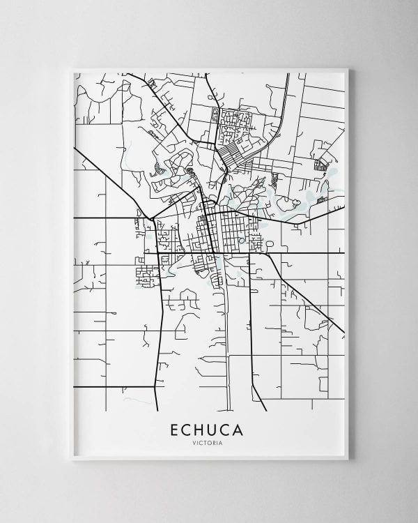 Echuca VIC Map Print