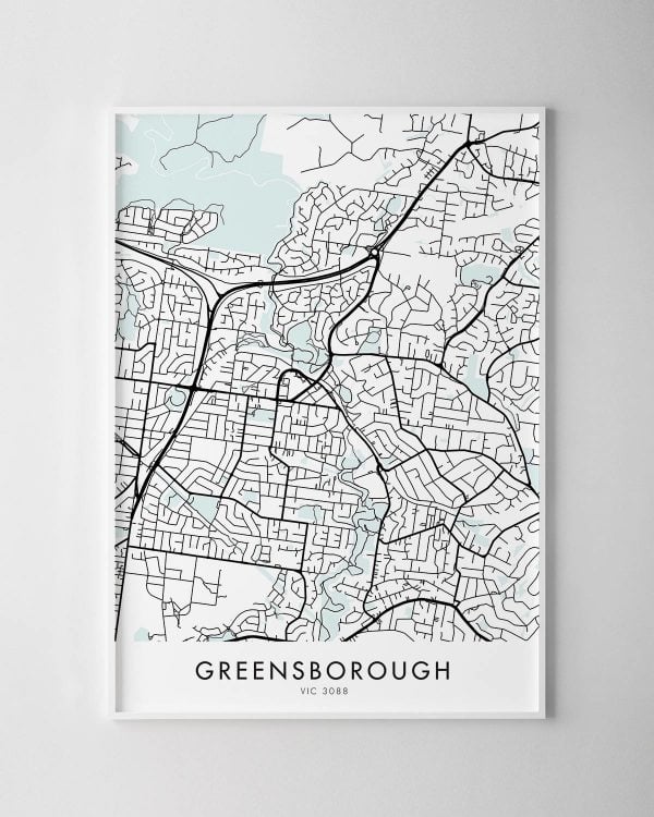 Melbourne – Greensborough Map Print