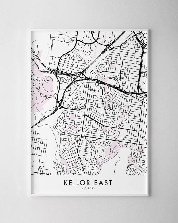 Melbourne – Keilor East Map Print