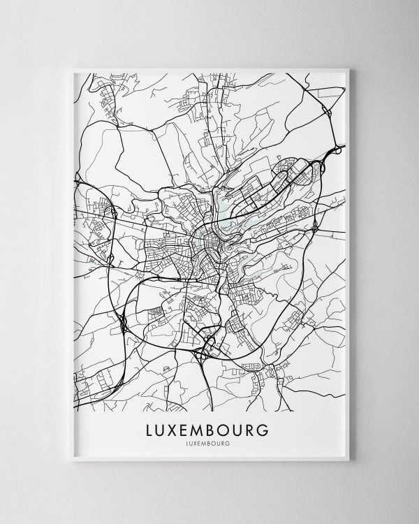 Luxembourg Map Print