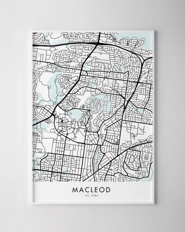 Melbourne – Macleod Map Print