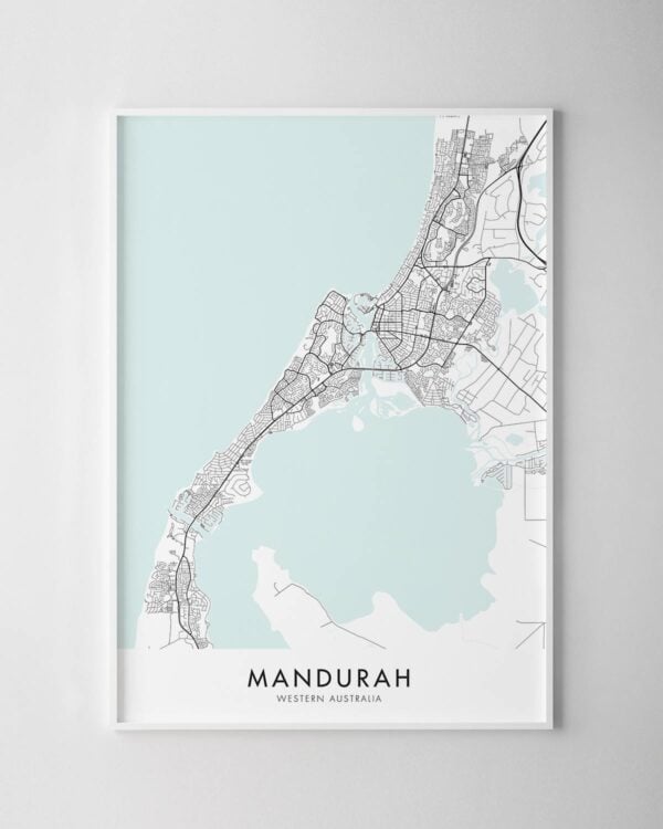 Mandurah Map Print