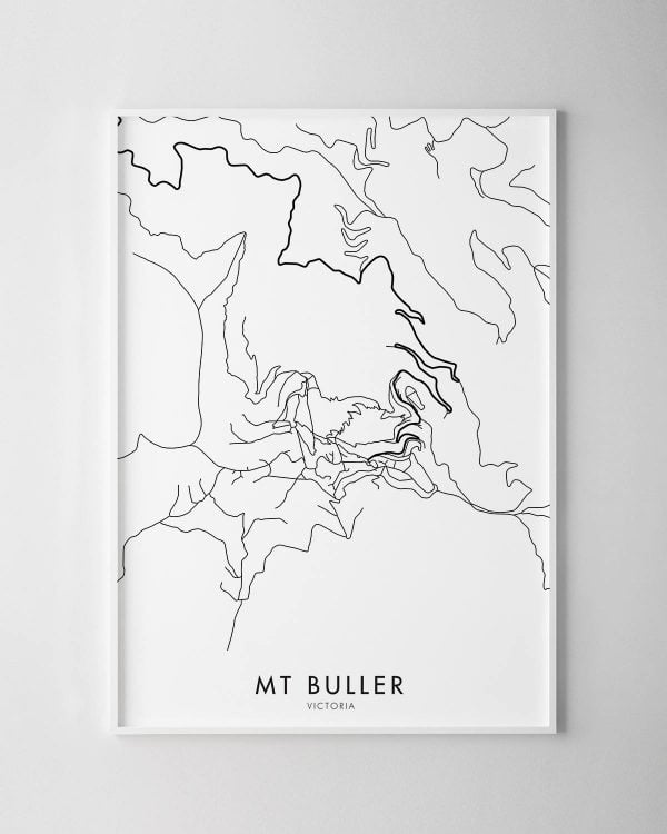 Mt Buller Map Print