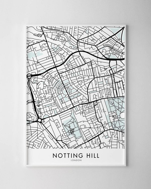 Notting Hill, London Map Print