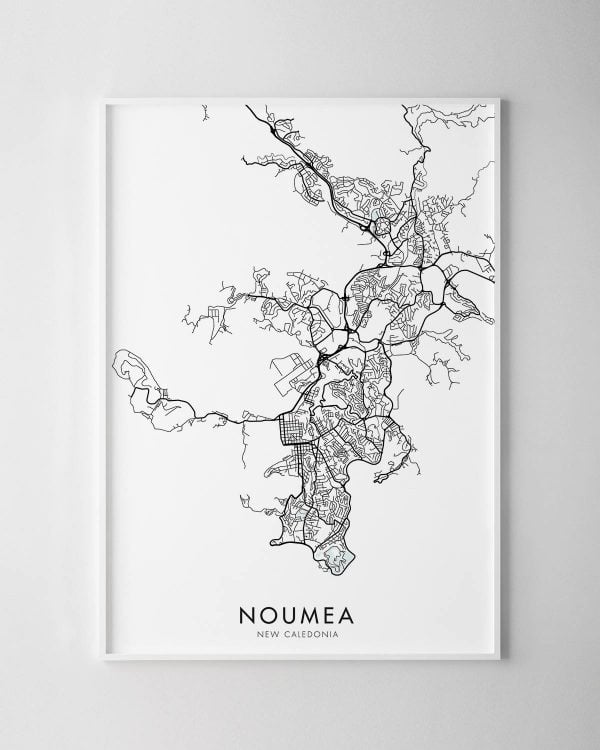 Noumea Map Print