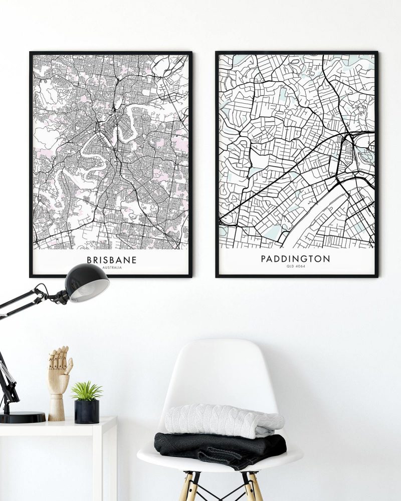 Brisbane – Paddington Map Print - Chelsea Chelsea