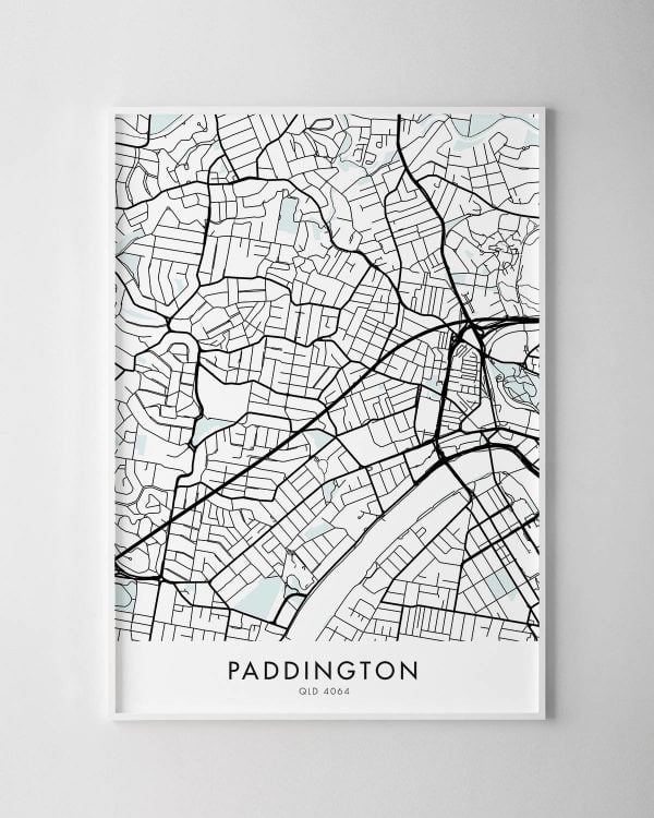 Brisbane – Paddington Map Print