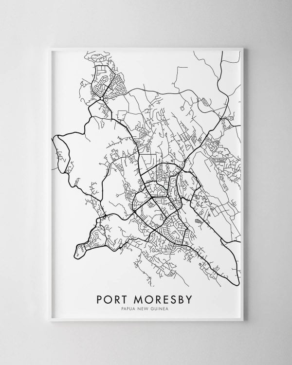 Port Moresby Map Print