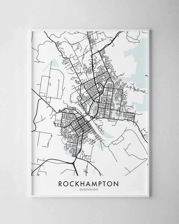 Rockhampton Map Print