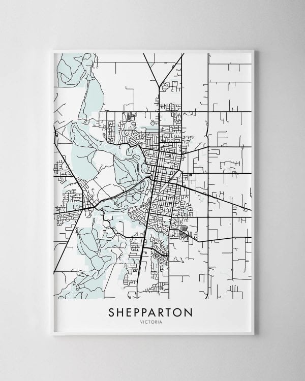 Shepparton VIC Map Print