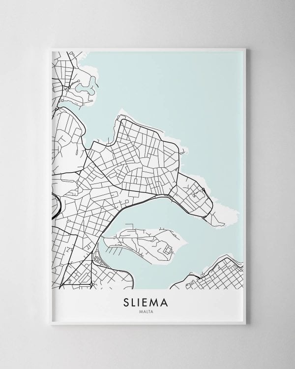 Sliema, Malta Map Print