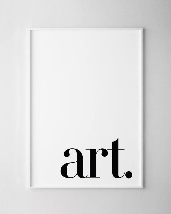 Art Print – White