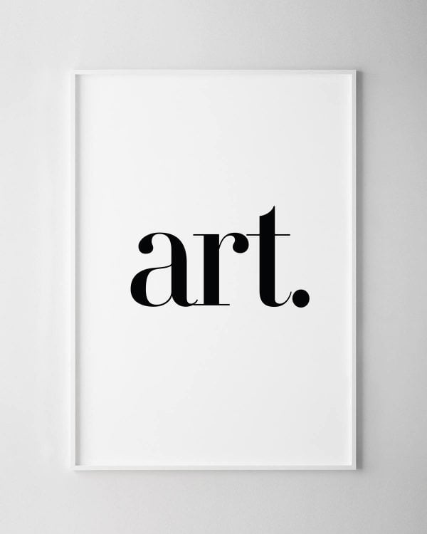 Art Print – White
