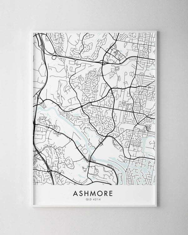 Gold Coast – Ashmore Map Print
