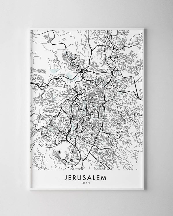Jerusalem Map Print