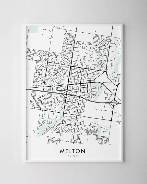 Melbourne – Melton Map Print
