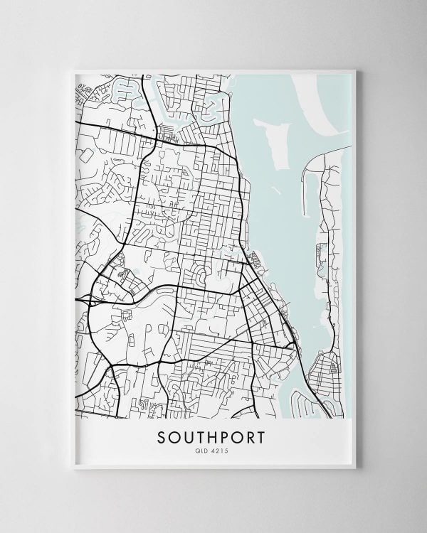 Gold Coast – Southport Map Print
