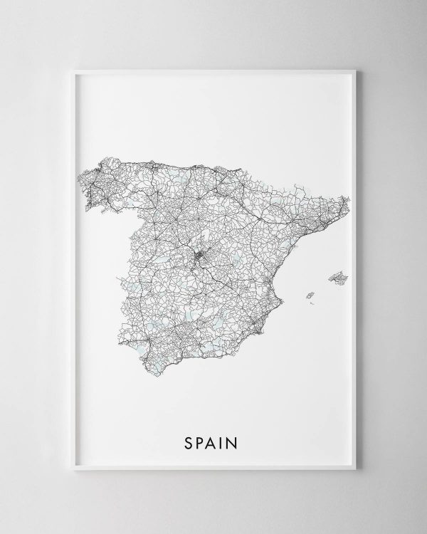 Spain Map Print